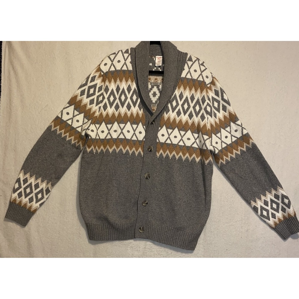 Grandpacore Lagenlook Heavy Cardigan Sweater Cotton Blend